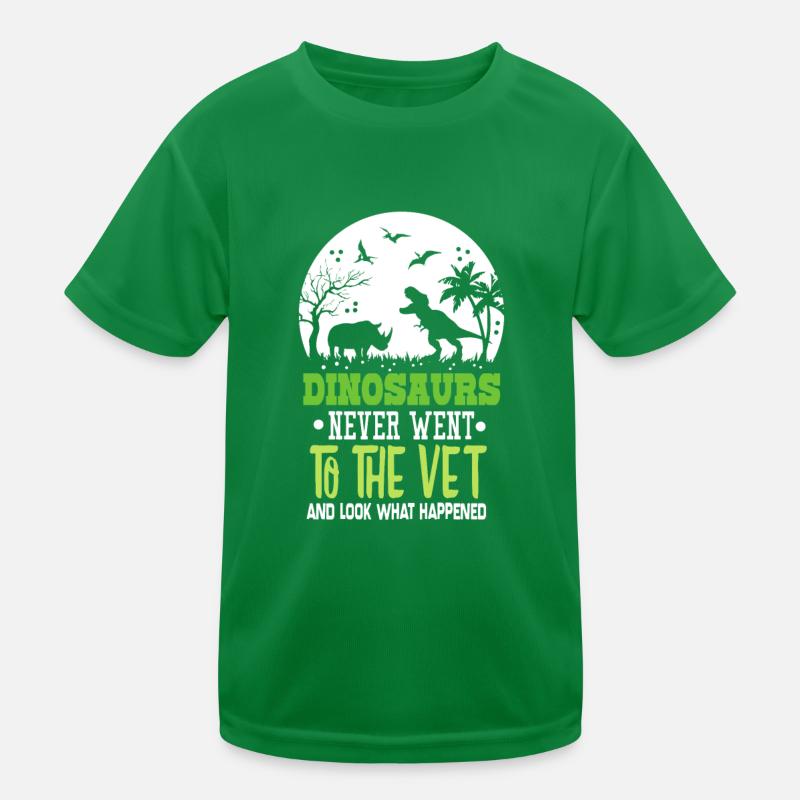 Vet profession veterinary dinosaur gift idea Kids Functional T-Shirt