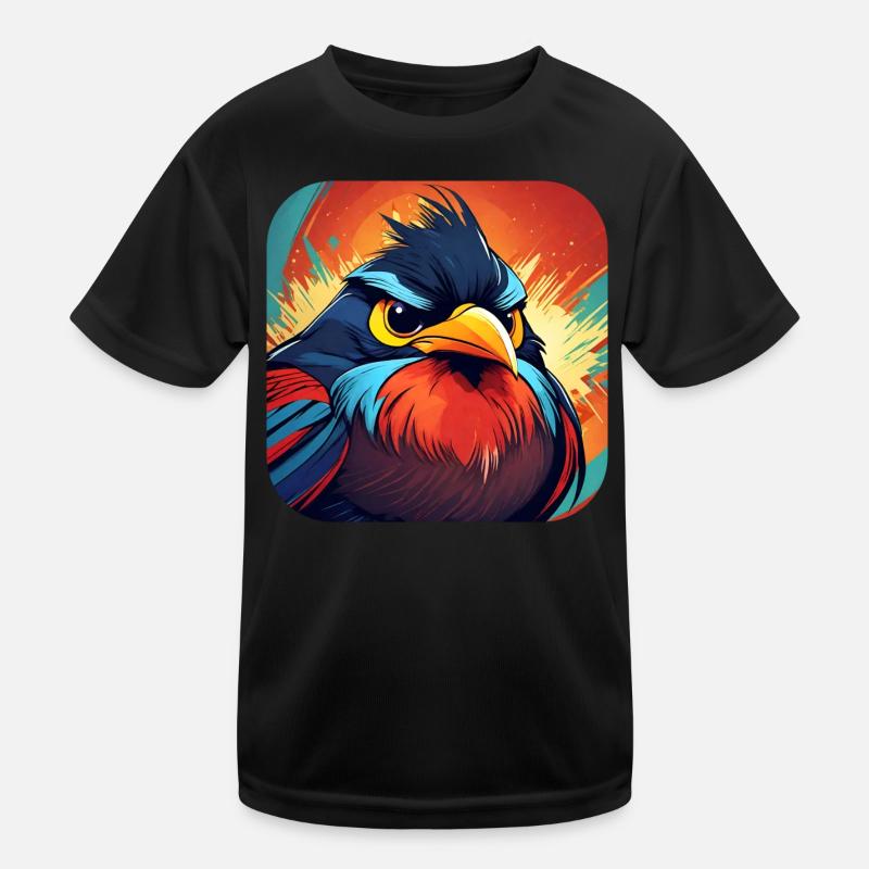 Grim Bird Kids Functional T-Shirt