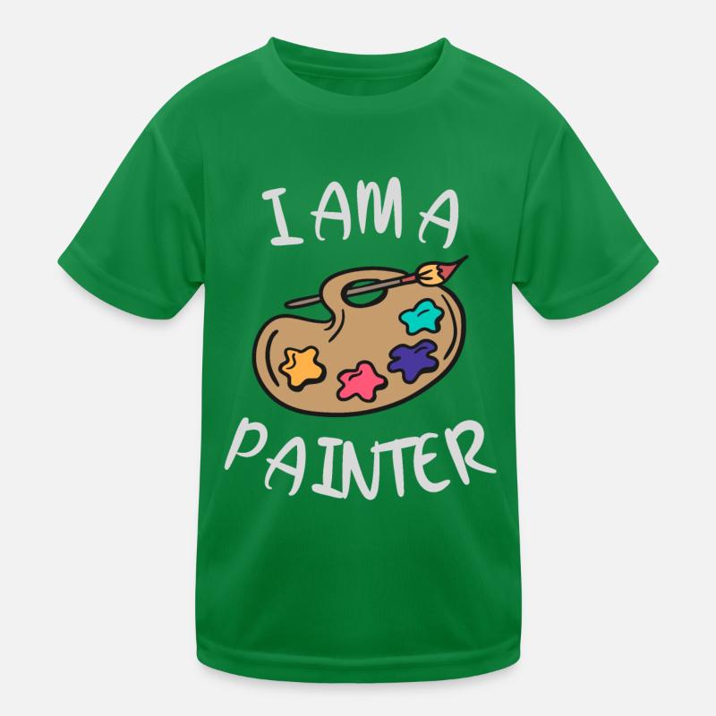 Ich bin Maler Kinder Funktions-T-Shirt