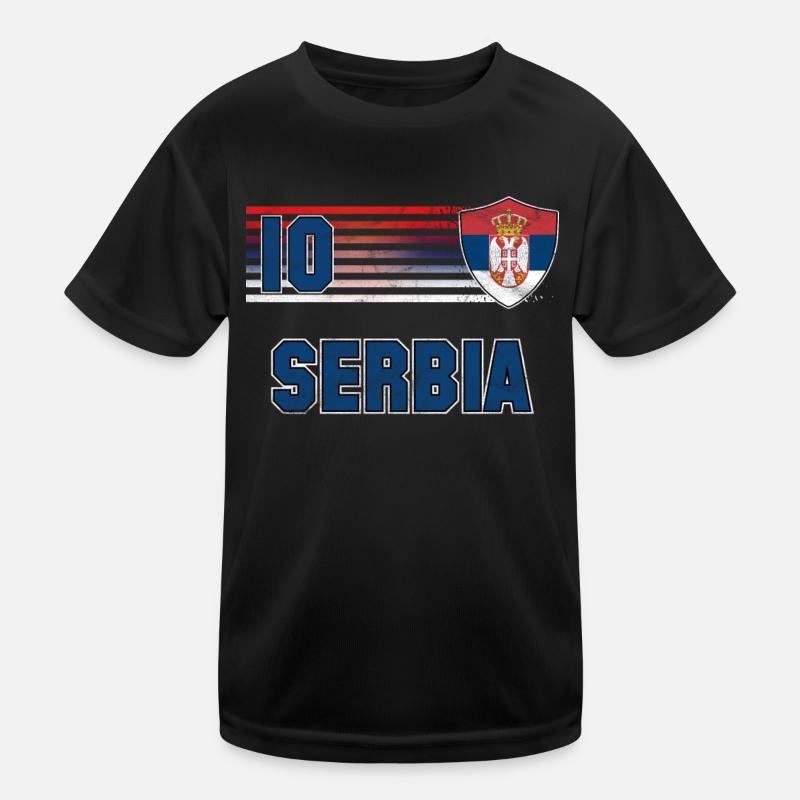 Serbien Kinder Funktions-T-Shirt