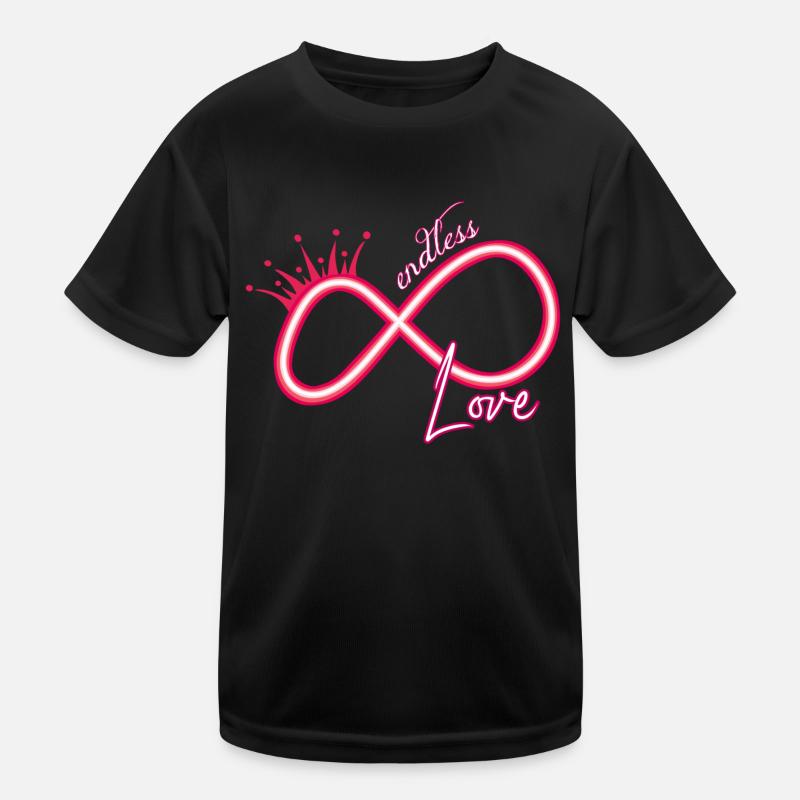 Unendlichkeitszeichen neon endless love Kinder Funktions-T-Shirt