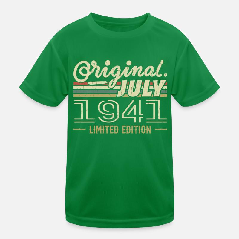 Juli 1941 Originales Geburtstagsgeschenk 1941 Kinder Funktions-T-Shirt