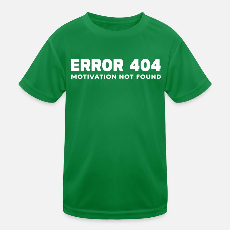 nerd coder server download error 404 Kinder Funktions-T-Shirt