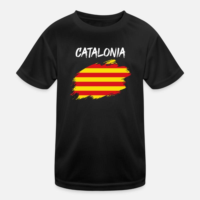 Drapeau de la Catalogne drapeau catalan T-shirt sport Enfant