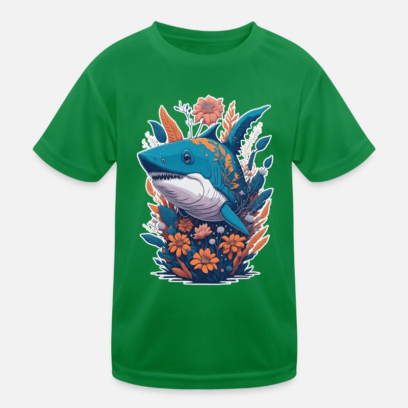 Fleurs de requin T-shirt sport Enfant