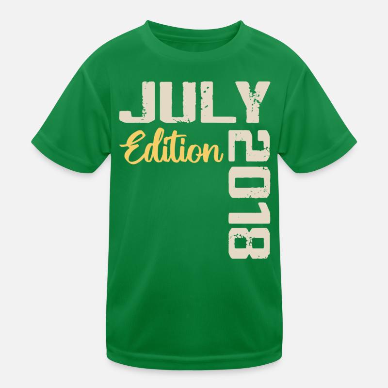 Juli 2018 Geburtstagsshirt Juli 2018 Kinder Funktions-T-Shirt
