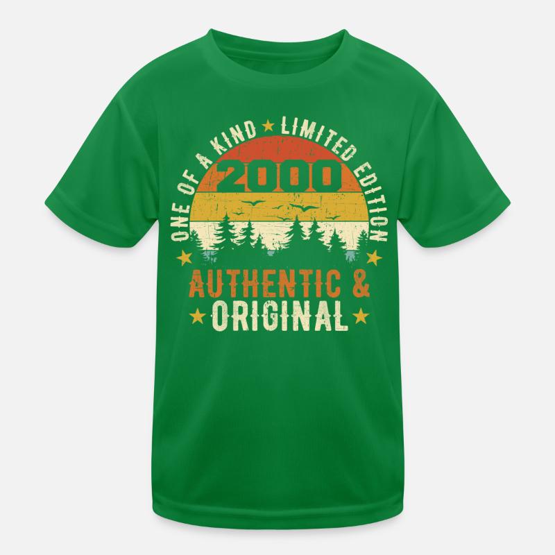 Original 2000 Birthday Gift 2000 Authentic Kids Functional T-Shirt