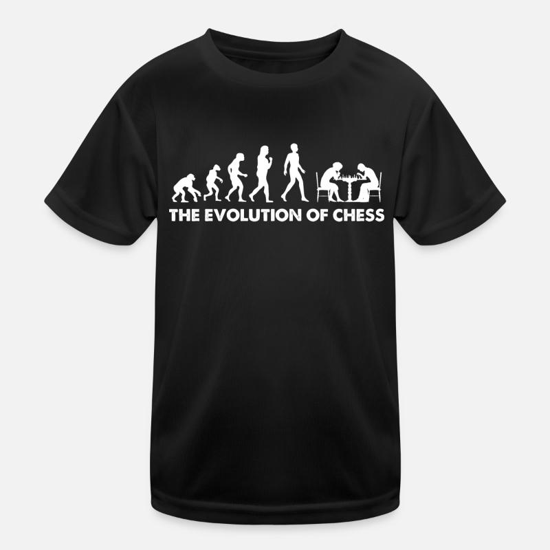 The Evolution Of Chess Kinder Funktions-T-Shirt