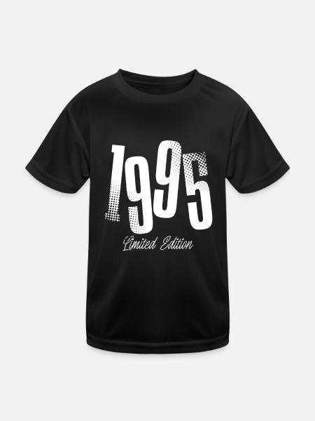 1995 Année de naissance Anniversaire Année de naissance - T-shirt sport Enfant - noir - Devant