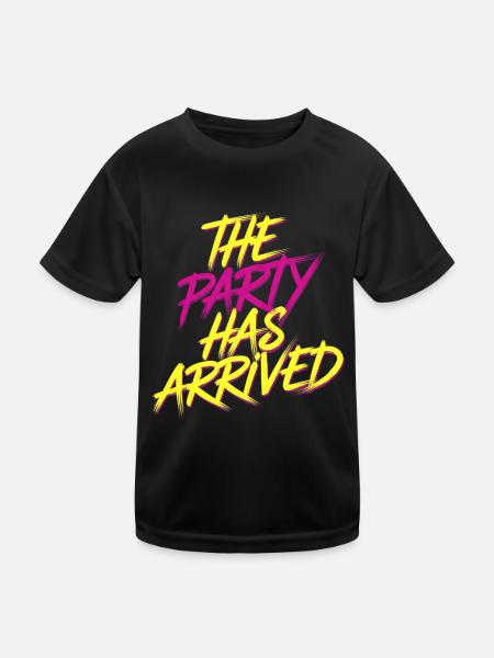 The Party Has Arrived 17 - Kinder Funktions-T-Shirt - Schwarz