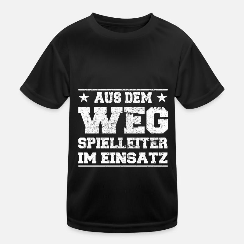 Aus dem Weg Spielleiter im Einsatz Design Kinder Funktions-T-Shirt