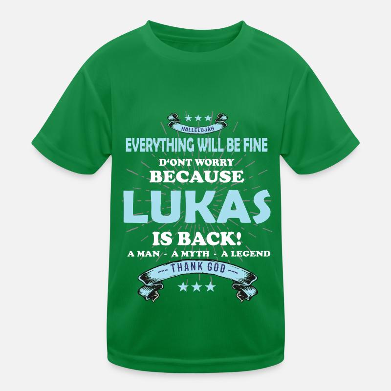 Everything will be fine Lukas Is back Kids Functional T-Shirt