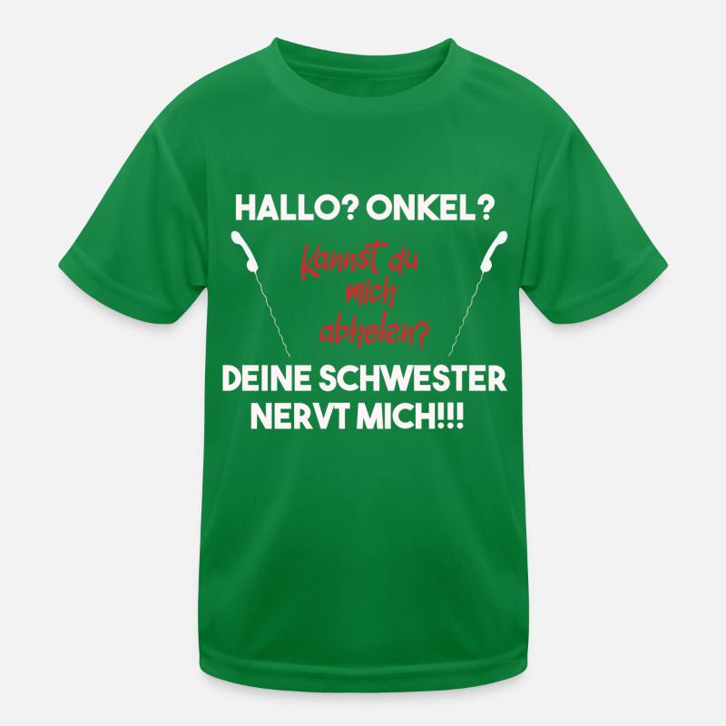 Hallo Onkel, deine Schwester nervt mich! Hilfe! Kinder Funktions-T-Shirt