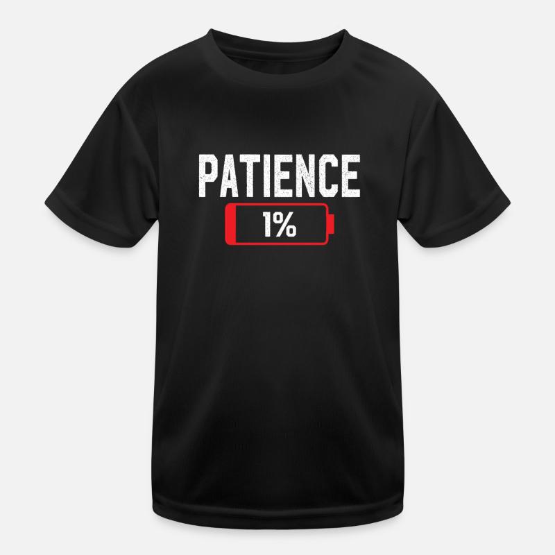 Battery Patience Work Stress Kids Functional T-Shirt