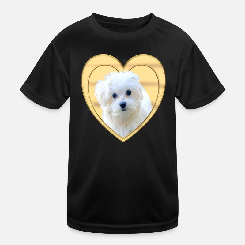 Maltese - Maltese Dog - Heart Kids Functional T-Shirt