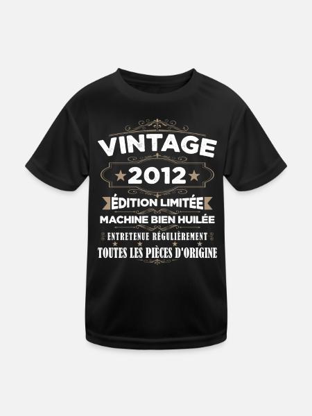 Vintage 2012 Edition Limitée - T-shirt sport Enfant - noir - Devant