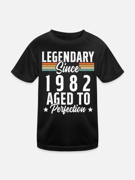 Légendaire Depuis 1982 Cadeau Anniversaire - T-shirt sport Enfant - noir - Devant
