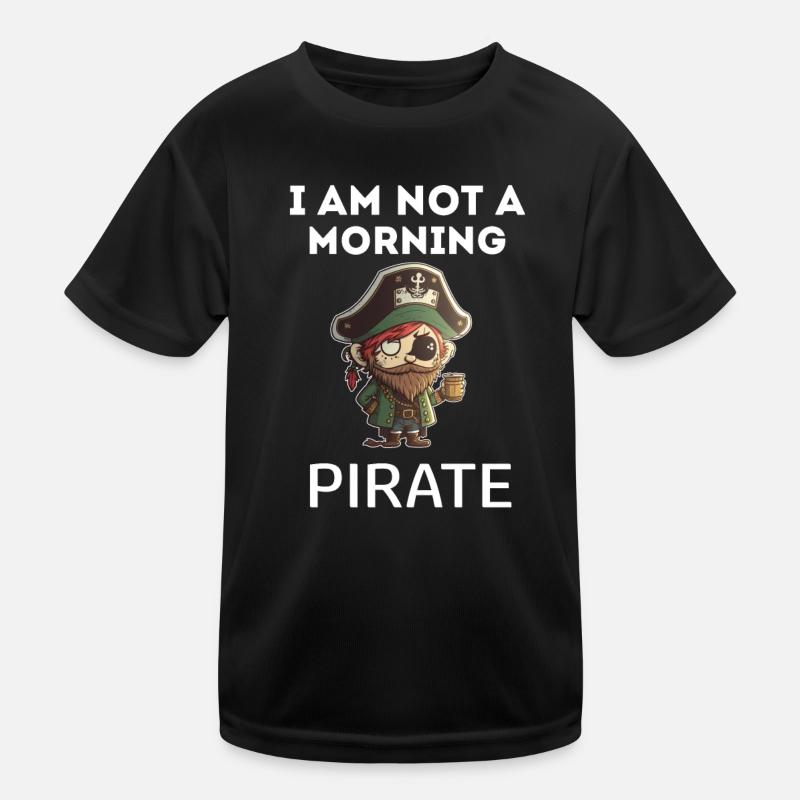 No Tomorrow Pirate Adventure on the High Seas Kids Functional T-Shirt