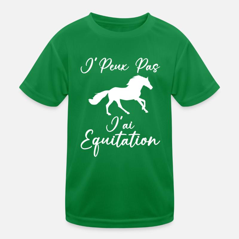 Je Peux Pas J'ai Équitation T-shirt sport Enfant