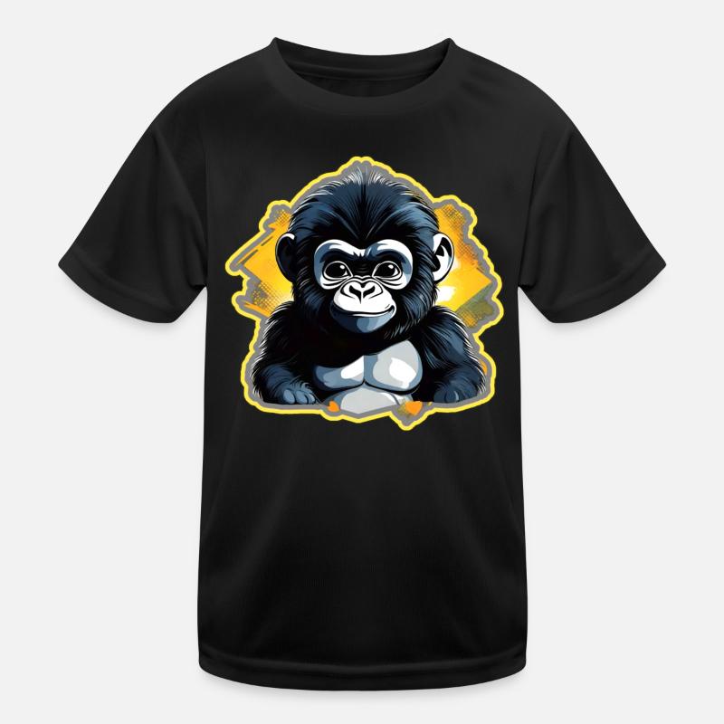 Mignon bébé gorille T-shirt sport Enfant