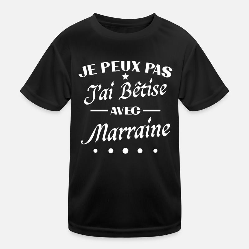 Ich kann nicht, ich bin dumm mit Patentante Kinder Funktions-T-Shirt