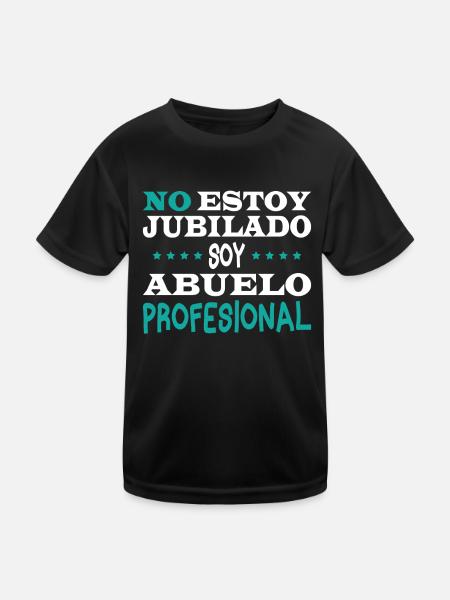 I'm not retired, I'm a professional grandfather - Kids Functional T-Shirt - black - Front
