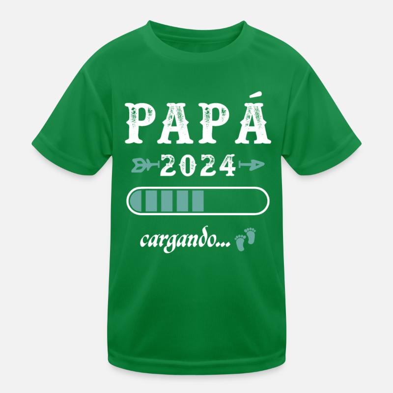 Dad 2024 Loading Gift Future Father Kids Functional T-Shirt