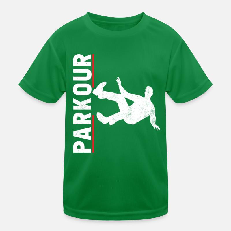 Parkour Free Runner Course libre T-shirt sport Enfant