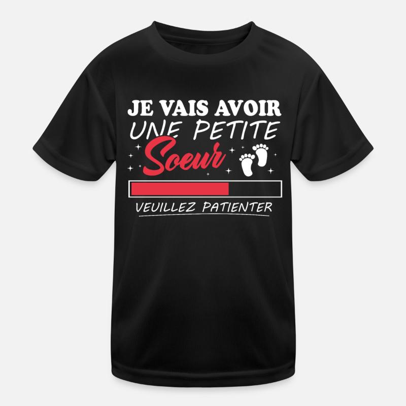 Ich werde eine kleine Schwester haben Kinder Funktions-T-Shirt