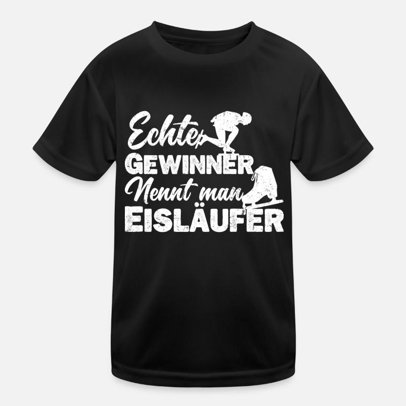 Eisläufer Eiskunstläufer Eislaufen Spruch Kinder Funktions-T-Shirt