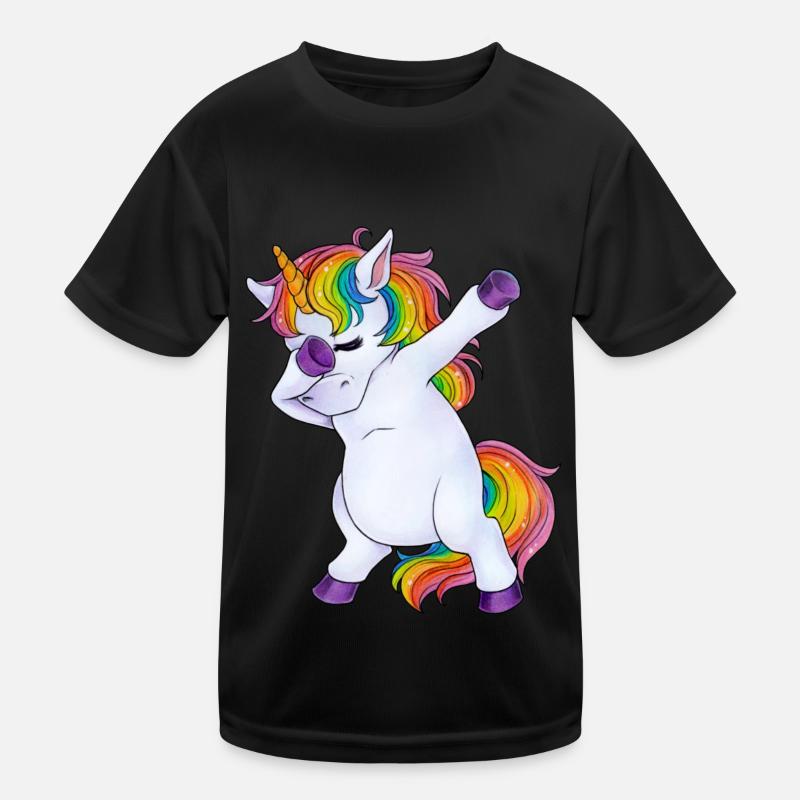 Dabbing unicorn, Einhorn Dapping Kinder Funktions-T-Shirt