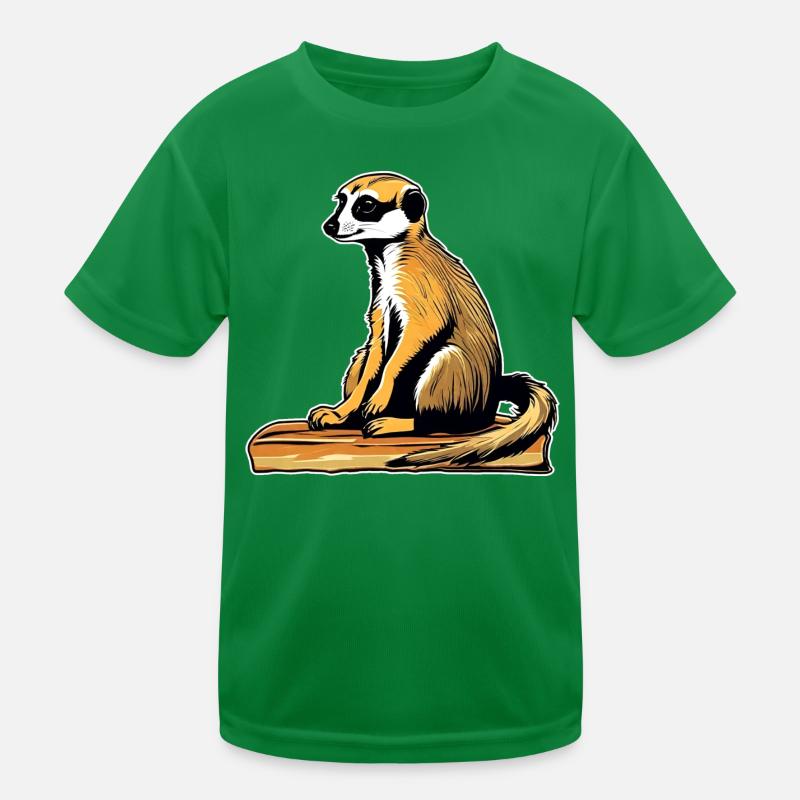 Niedliches Erdmännchen Kinder Funktions-T-Shirt