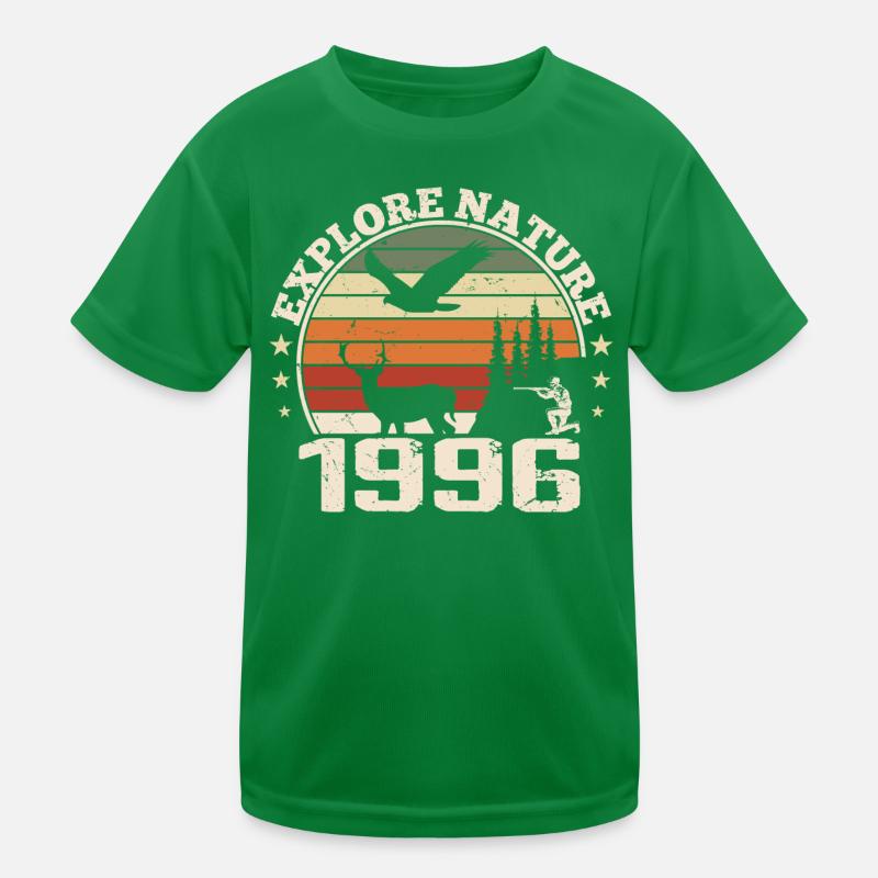 1996 Classic Hunter Anniversary Gift 1996 Kids Functional T-Shirt
