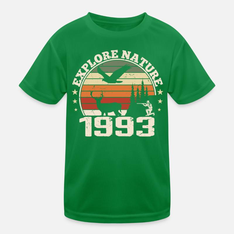 1993 Classic Hunter Anniversary Gift 1993 Kids Functional T-Shirt