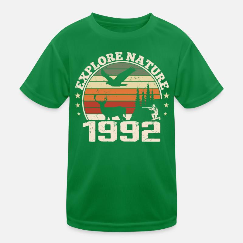 1992 Classic Hunter Anniversary Gift 1992 Kids Functional T-Shirt