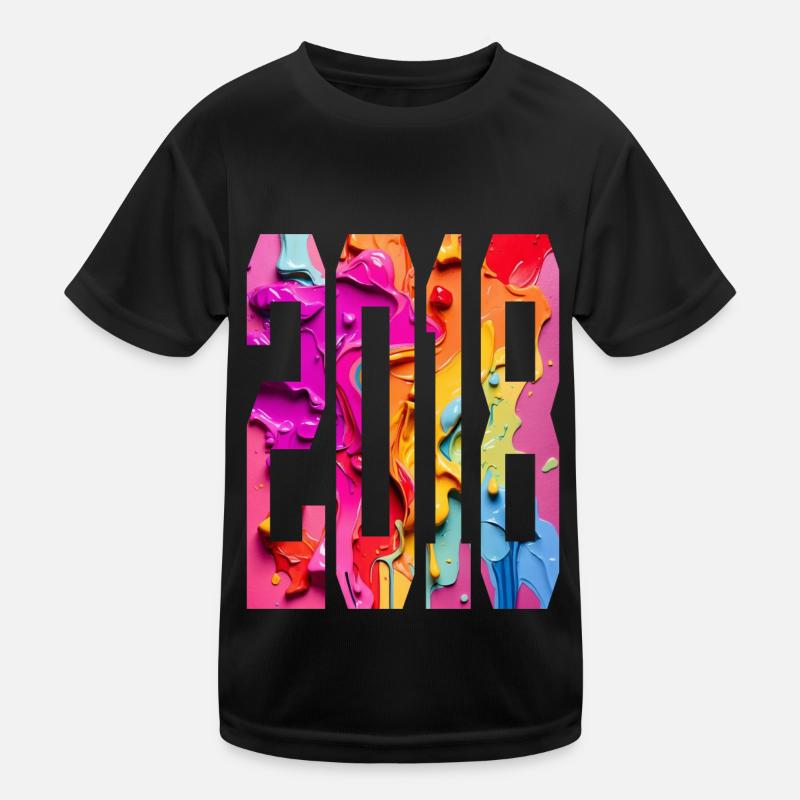 8E ANNIVERSAIRE COLORÉ 2018 T-shirt sport Enfant