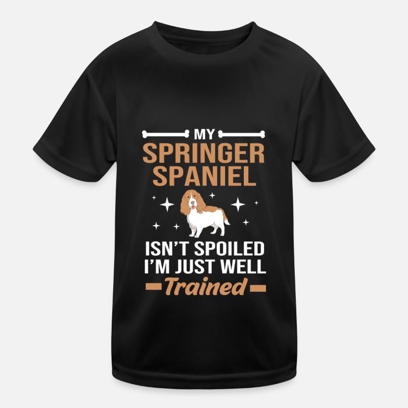 Springer Spaniel Kinder Funktions-T-Shirt