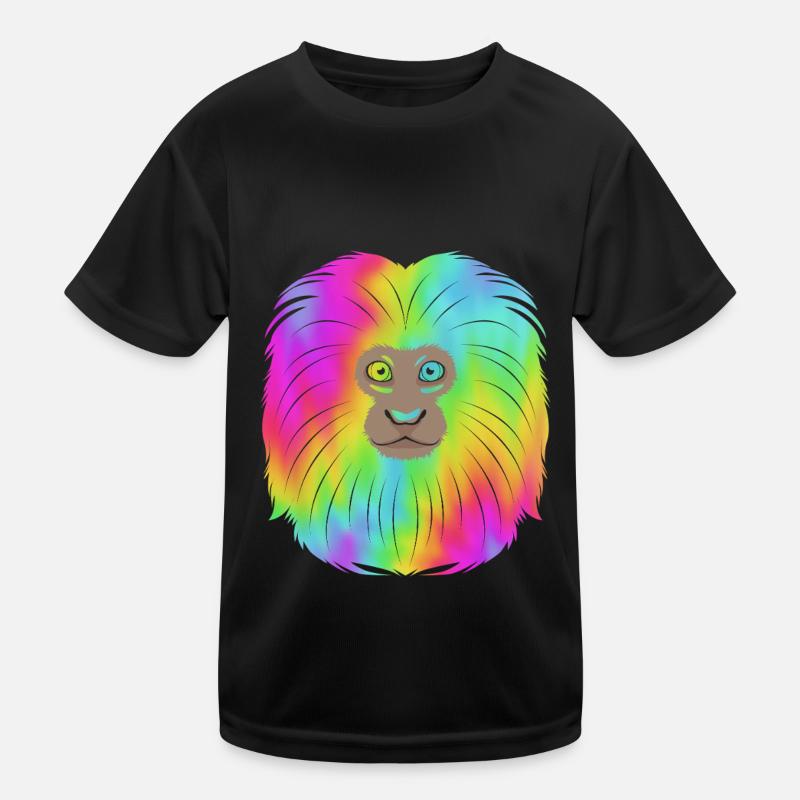 Tamarin Monkey Monkey Monkey Monkey Face Kids Functional T-Shirt