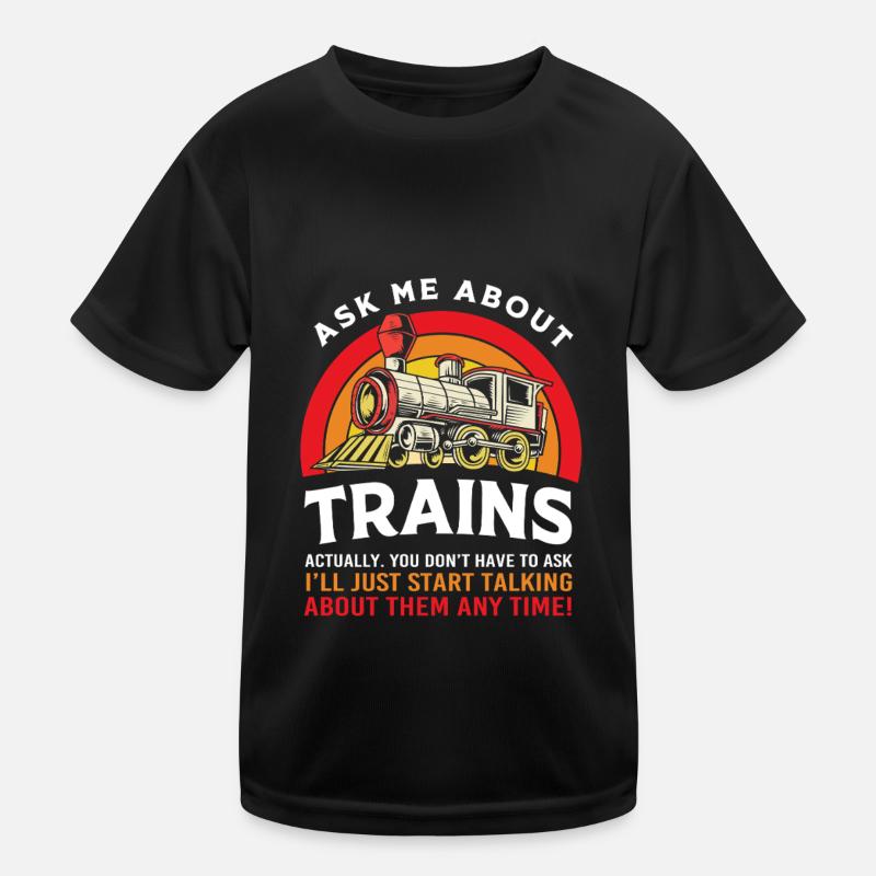 Modelleisenbahn Modellbau Modellbauer Kinder Funktions-T-Shirt