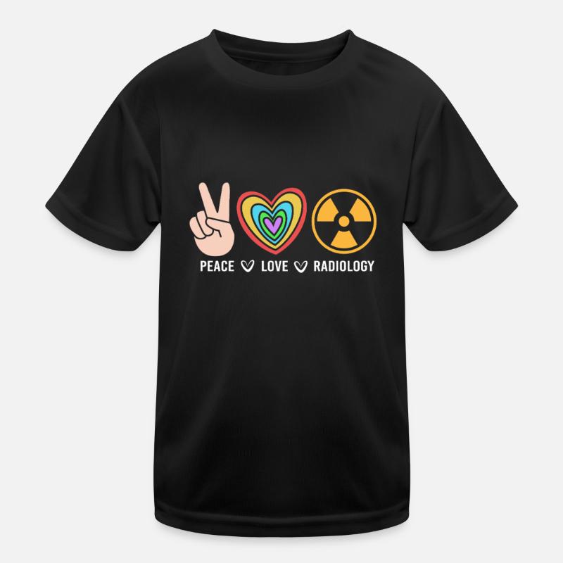 Radiologie Nuklear Atom Nuklearmedizin Kinder Funktions-T-Shirt