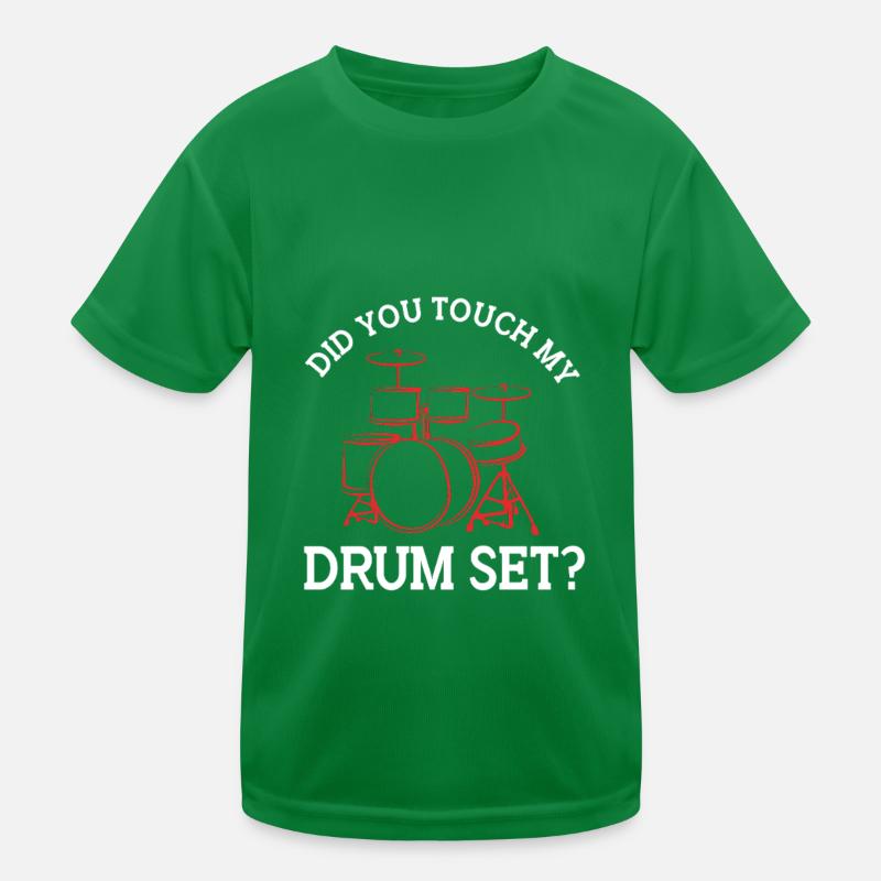 Drummer Drumsticks Drums Kids Functional T-Shirt