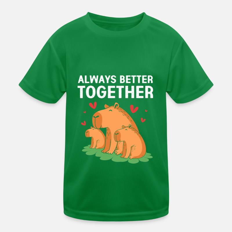 Capybara Capibara Kinder Funktions-T-Shirt
