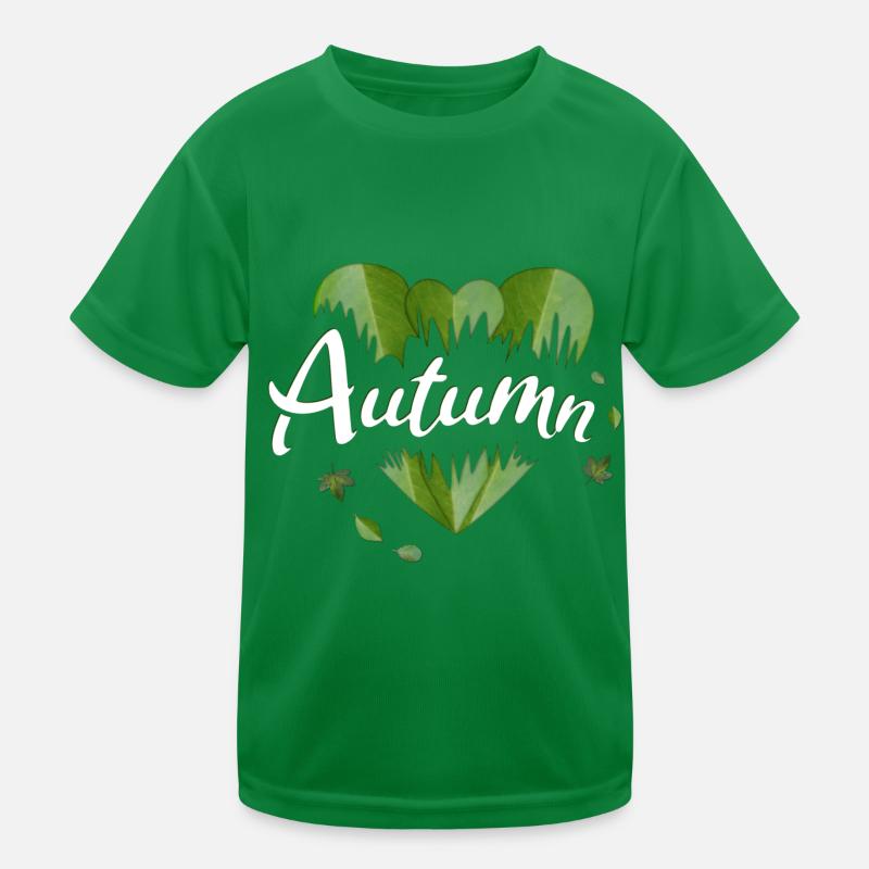 Feuilles d’automne dorées d’automne T-shirt sport Enfant