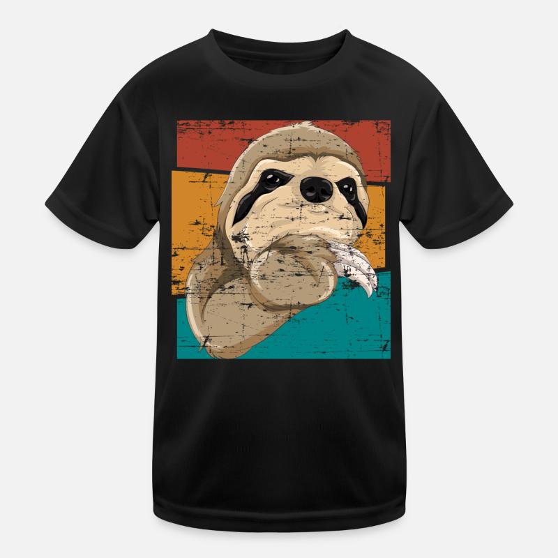 Zoo Animal Gift Sloth Kids Functional T-Shirt