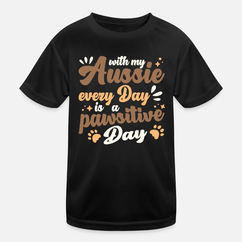 Journée pawsitive avec mon Aussie T-shirt sport Enfant