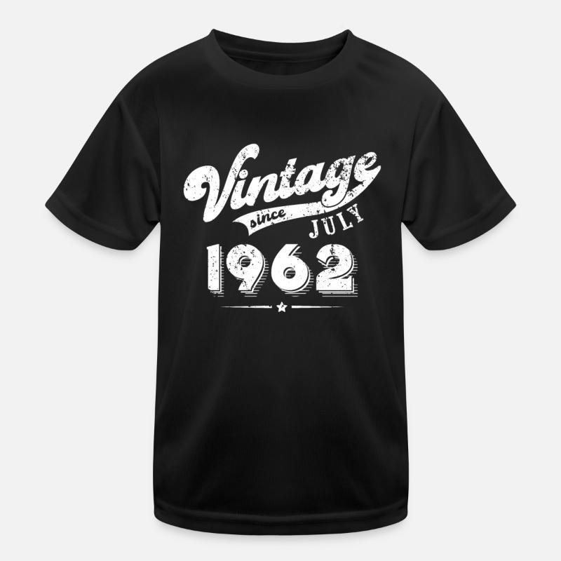 Vintage since July 1962 Birthday Gift Kids Functional T-Shirt