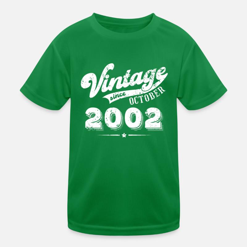 Vintage since October 2002 Geburtstag Geschenk Kinder Funktions-T-Shirt