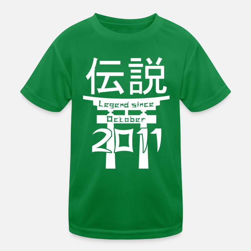 Legend since October 2011 Birthday Gift Kids Functional T-Shirt
