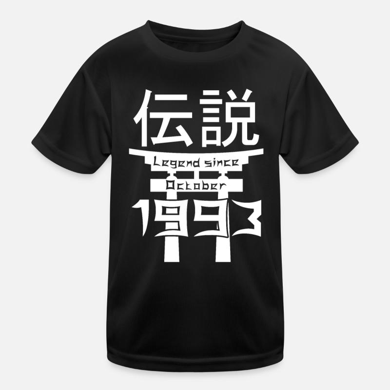 Legend since October 1993 Birthday Gift - Kids Functional T-Shirt - black