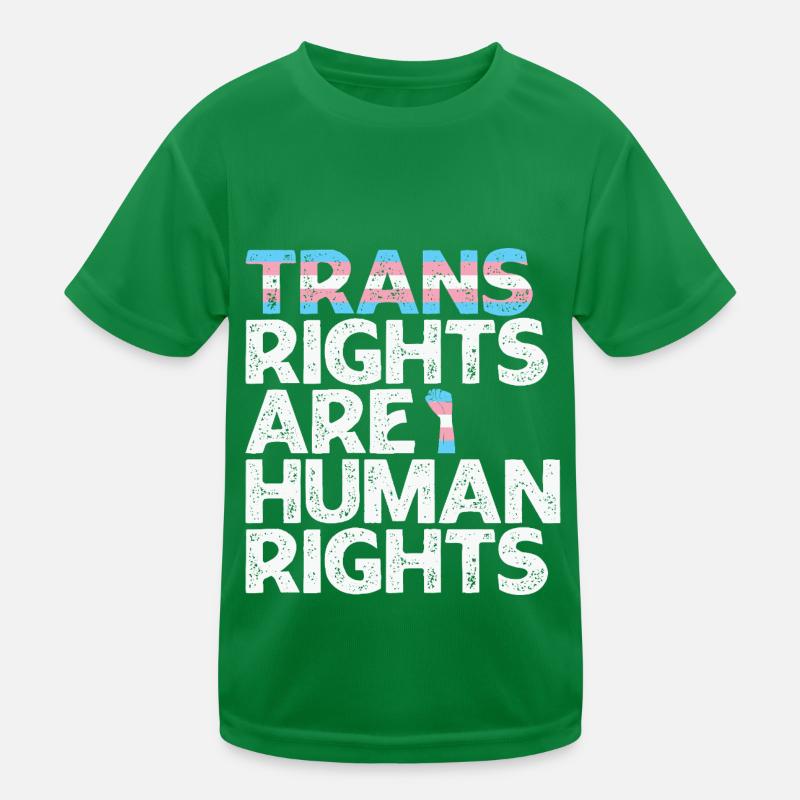 Trans-Rechte sind Menschenrechte Kinder Funktions-T-Shirt